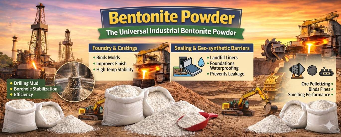 Bentonite Powder in Oil & Gas Industry – Complete Guide